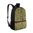 thumbnail image 2 of Uourmeti Lightweight 17 Inchs Backpack Travel Bag for School Work, Smooth Zipper Durable Smooth Zipper Adjustable Padded Straps School Backpack, Capybara Apple Pattern, 2 of 6
