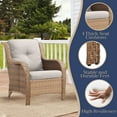 thumbnail image 7 of Gymojoy 3 Piece Patio Conversation Bistro Set Outdoor Chat Furniture, Porch Balcony Furniture Set,Wicker Lounge Chairs with Side Table Set,Navy, 7 of 7