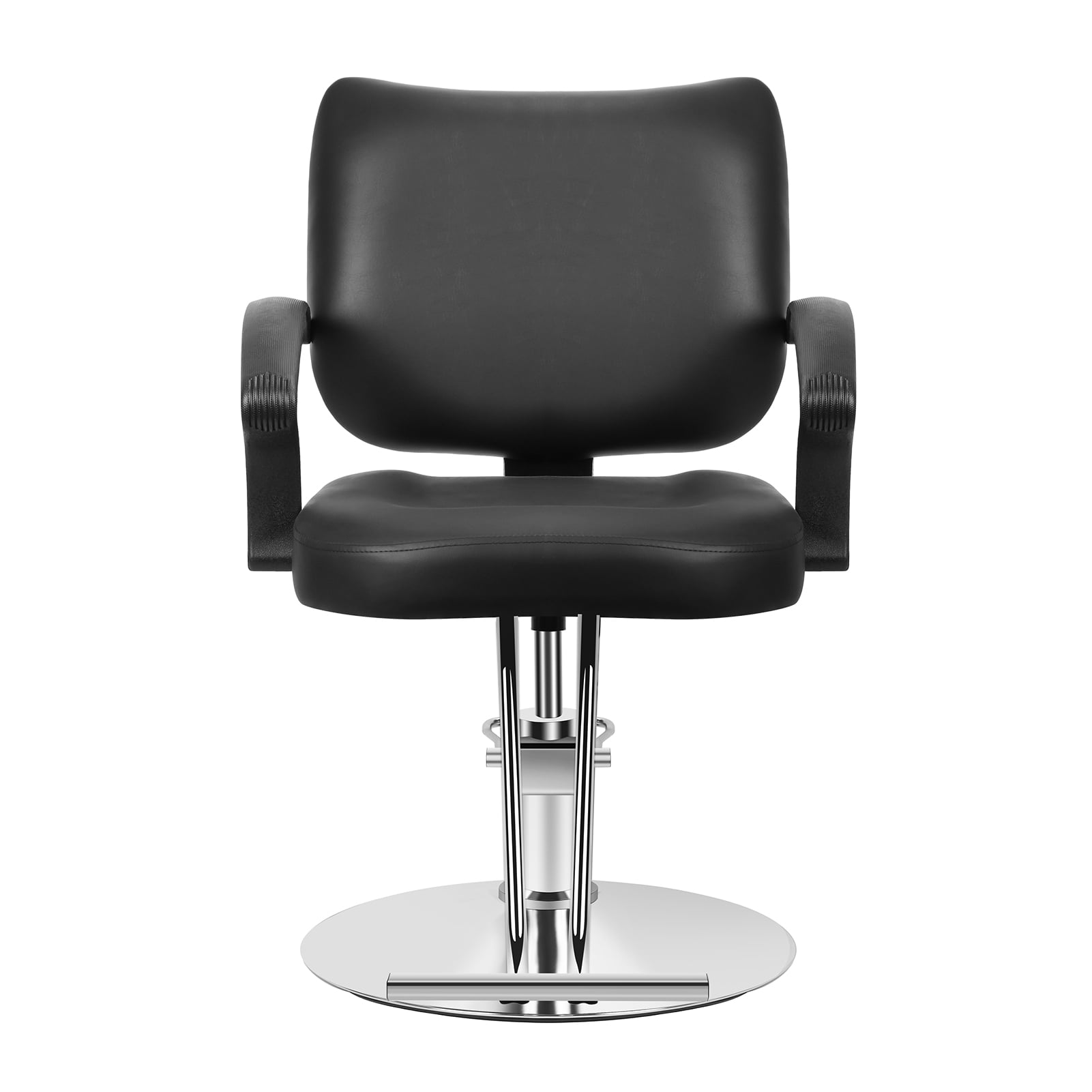 Dapmiu Professional Salon Chair 360° Swivel Hydraulic Stylist Chair, 330lbs Weight Capacity with Chrome Steel Base & Faux Leather for Barber Shop Spa