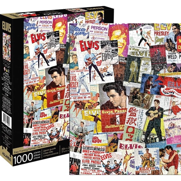 Elvis Presley Movie Poster Collage 1000 Piece Jigsaw Puzzle