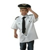 Classroom Career Outfit - Pilot for Pretend Play with Shirt, Tie and Hat By Constructive Playthings Ship from US