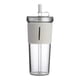 thumbnail image 1 of Vaso de viaje acrílico de 700 ml con tapa y pajita. Vasos reutilizables de plástico con doble pared aislante. Transparentes., 1 of 4