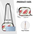 thumbnail image 4 of FORMRS Mini Crossbody Bag for Women Adjustable Shoulder Rope Travel Casual Phone Purse, White Watermelon, 4 of 7