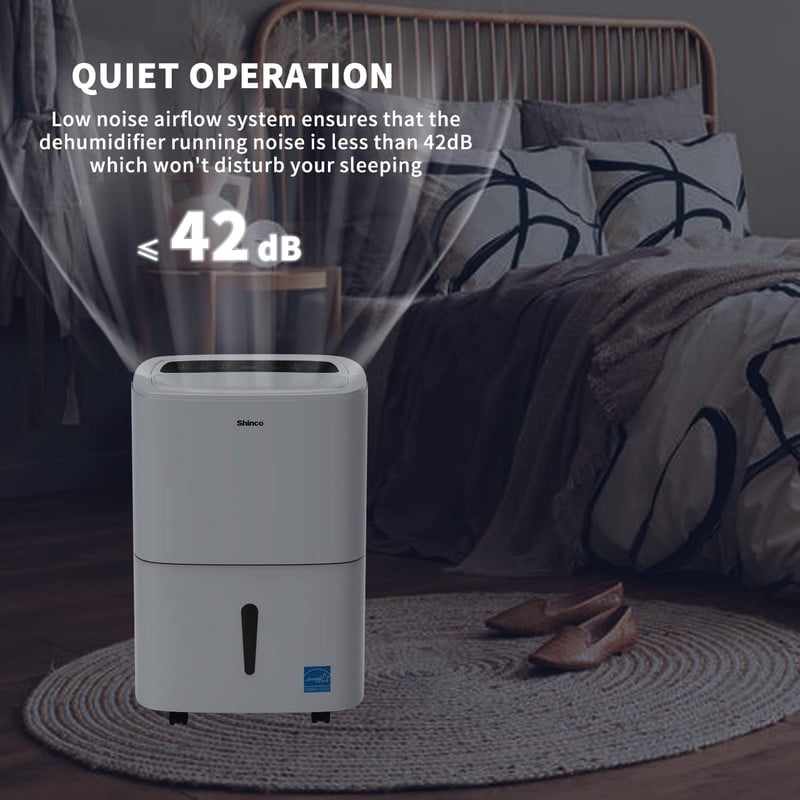 120 pt. 6000 sq. ft. 8.5 pt. Bucket Dehumidifier in White with Auto Defrost, Inside Drying, Bucket Full Indicator