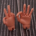 thumbnail image 4 of Piezas de cuerpo de manos masculinas articudas, accesorios de bricoje para niños para muñeca JID MSD , piel de café, 4 of 9