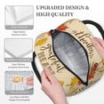thumbnail image 3 of Yiaed Thanksgiving With A Grateful Heart Print Lunch Bag Adult Insulated Lunch Box, Leakproof Cooler Food Lunch Containers Reusable High Capacity Lunch Tote Bags-One Size, 3 of 6