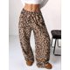 thumbnail image 5 of Pantalones de Pijama para Mujer, de Leopardo, Peludos, Estilo Y2K, de Cintura Alta, Bonitos. Sin Cordones M, 5 of 10