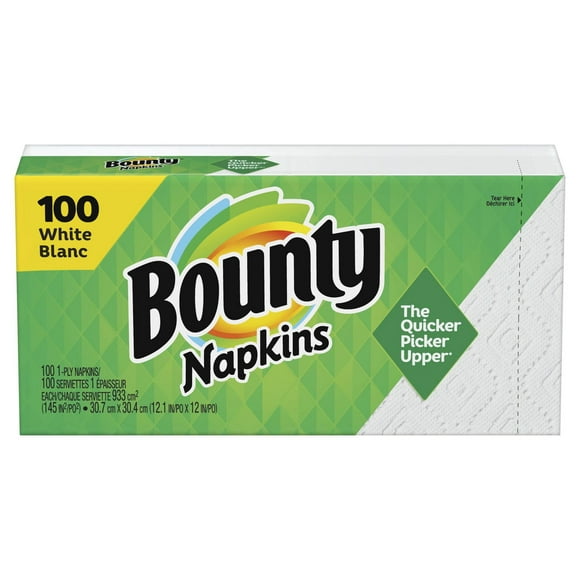 Bounty Paper Napkins, White