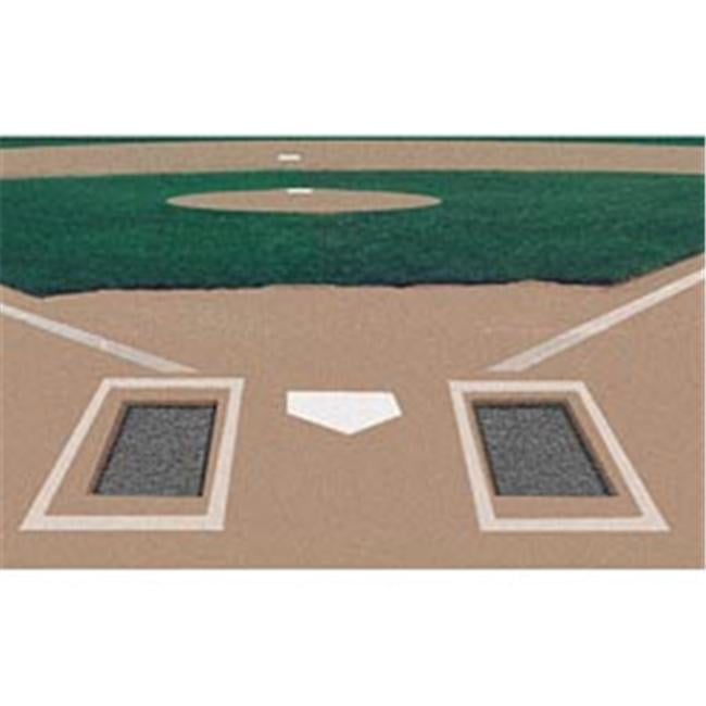 Markers Inc Rubber Batters Box Foundation, 2 Pairs
