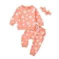 thumbnail image 2 of BOOMNY Child Girls Pajamas Sets 2 Peice Floral Graphic Long Sleeve Sleepwear Tops Pants Pjs Set for Kids Cozy Loungewear Homewear, 2 of 8