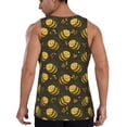 thumbnail image 3 of Fotbe Cute Cartoon Bees Pattern Men's Quick Dry Workout Tank Top Gym Muscle Tee Fitness Bodybuilding Sleeveless T Shirt Breathable Workout Shirt-Medium, 3 of 9