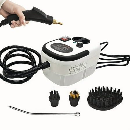 Steam Cleaner, Car Steam Cleaner, 2500W Handheld Steam Cleaner, 6 Adjustable Speeds Powerful Cleaning, Pressurized Steam Cleaning Machine with Brush Heads for Home, Kitchen, Floor, Tile
