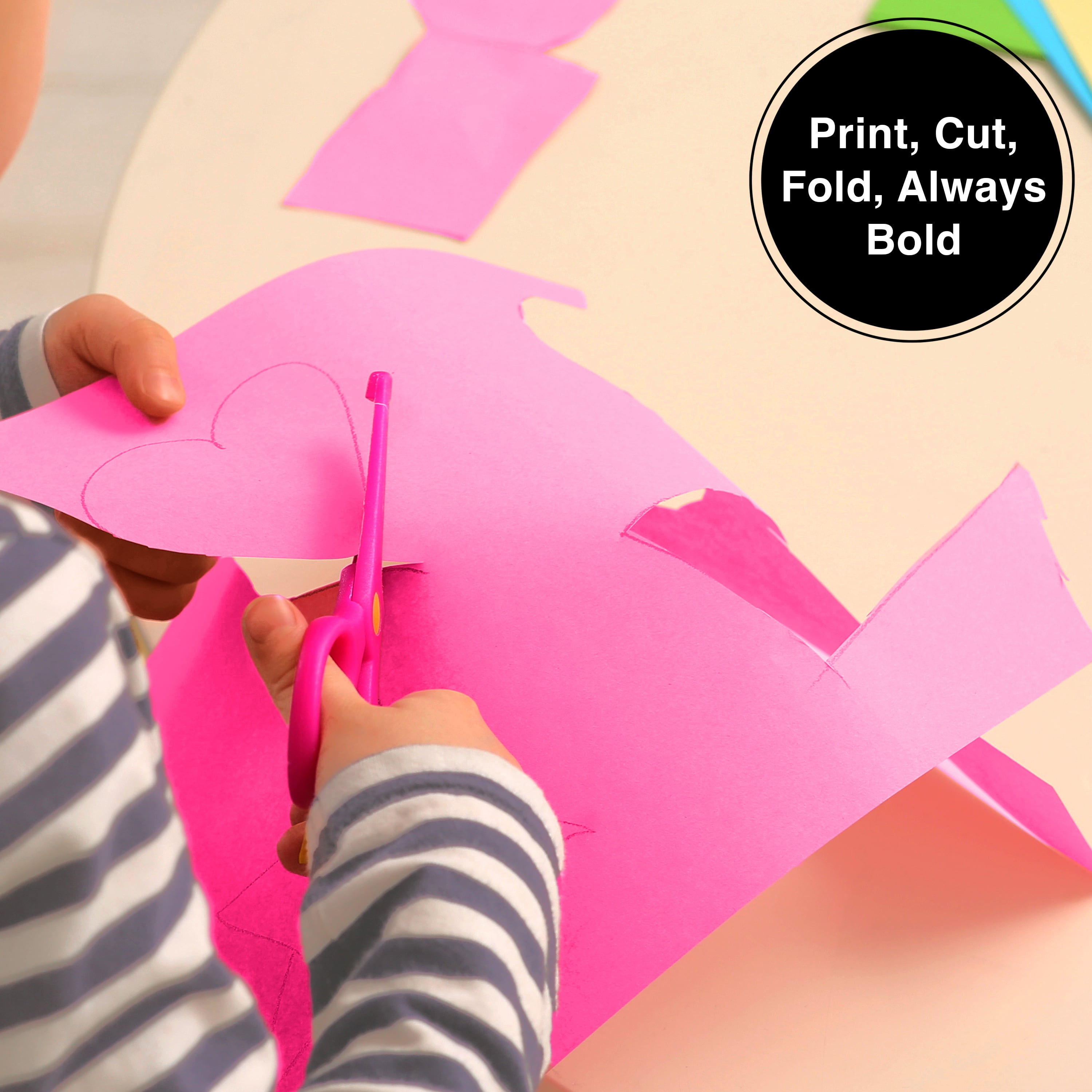 Printworks Bright Color Cardstock, Fuchsia Pink, 8.5 x 11, 65 lb, 500 Sheets