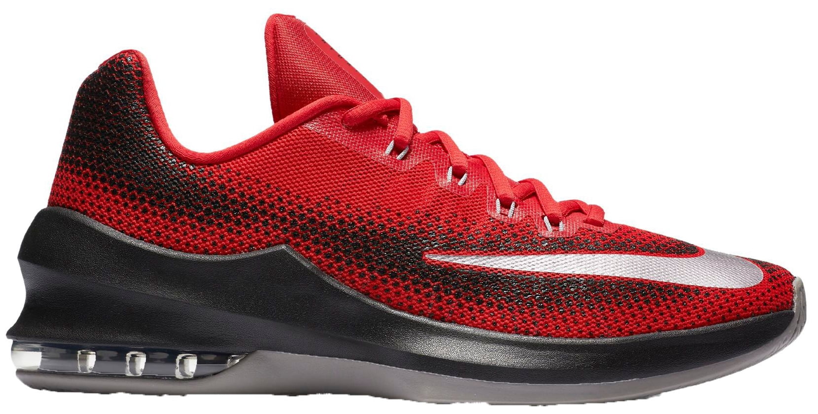Nike Men's Air Max Infuriate Low Basketball Shoes Red/Black 8.5