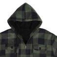 thumbnail image 4 of Outwear Plaid Flannel Sherpa Lined Full Zip Hoodie Jacket Men's, 4 of 10