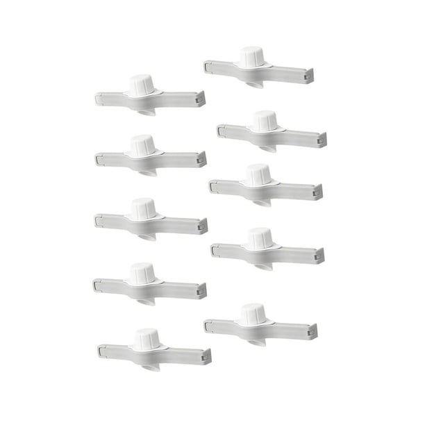 Clip para bolsas de condimentos, puerto de sellado de plástico para alimentos, clip pequeño de descarga, estilo japonés, para refrigerios, fácil de abrir, diseño compacto, práctico para la cocina.