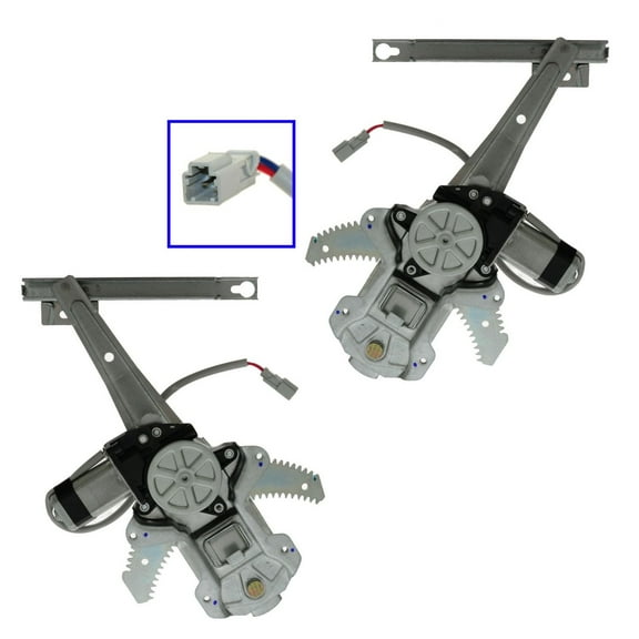 TRQ Rear Door Power Window Regulators w/ Motor Pair LH Left/RH for 97-01 CR-V WRA50476