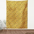 thumbnail image 3 of Ambesonne Succulent Fabric by the Yard Upholstery, Exotic Floral Cactus Art, 5 Yards, Marigold and Multicolor, 3 of 4
