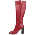 thumbnail image 3 of Journee Womens Karima Comfort System Wide Calf Stacked Heel Knee High Boots, 3 of 10