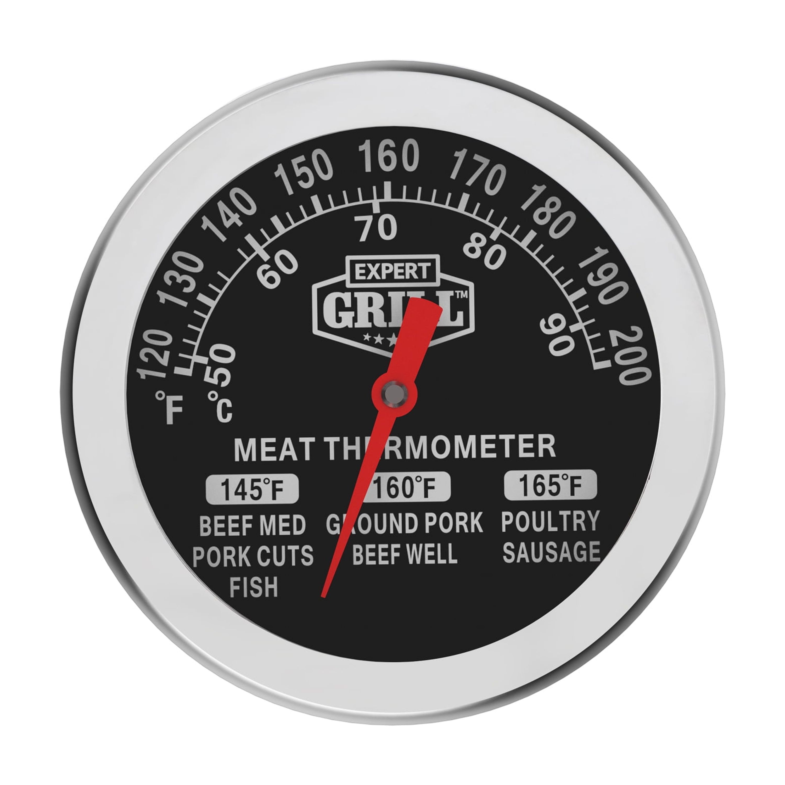 Expert Grill Stainless Steel Meat Thermometer  with Dial ,0.09lbs