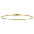 thumbnail image 3 of 14k Yellow Gold 7 Inch 1.2mm Parisian Wheat Chain Bracelet Spiga, 3 of 8