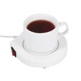 thumbnail image 1 of Spptty 110V  White Electric Powered Cup Warmer Heater Pad Coffee Tea Milk Mug US Plug ,warmer heater,US plug, 1 of 8