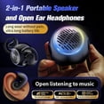 thumbnail image 2 of Open Ear Headphones Over the Ear Earbuds Wireless for Kids, Waterproof Small Mini Portable Bluetooth Speaker with Earbuds, OWS Hanging Earphones Air Bone Conduction Headphones 5.4 Bluetooth Headset, 2 of 7