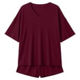 thumbnail image 3 of MAIHAN Women Vacation Outfits Summer Outfits for Women Short Sleeve Sets Cute 2 Piece Outfits for Women for Casual and Summer Wear, 3 of 4