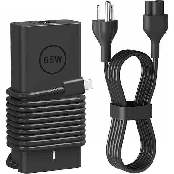 AoVoTo 65W USB C Laptop Charger Compatible with Dell Laptop Charger for Latitude 5420 5450 5520 5530 5540 5550 7420 and XPS 13 Chromebook 3100 Computer Type C Fast Power Adapter