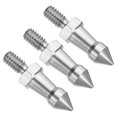 thumbnail image 1 of Unique Bargains 1/4 Inch Thread Tripod Spike Mount Adapter, Silver, 3 Pack, 1 of 6