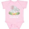 thumbnail image 3 of Inktastic I'll Never Forget That My Titi Loves Me with Cute Elephants Boys or Girls Baby Bodysuit, 3 of 5