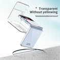 thumbnail image 2 of MonsDirect for 6.7 inch Samsung Galaxy Z Flip 4 5G 2022 Case, Slim Clear Plating Frame Hard PC Back Shockproof Anti-Scratch Full Coverage Bumper Protective Shell Cover for Galaxy Z Flip 4, Clear, 2 of 7