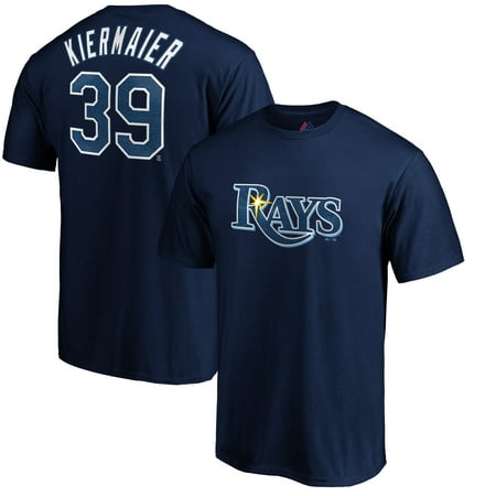 - Kevin Kiermaier Tampa Bay Rays Majestic Official Name & Number T-Shirt - Navy