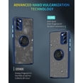 thumbnail image 5 of is specially designed for Samsung Galaxy Note 20 Anti-Scratches,anti-fingerprint, built-in 360° rotating ring bracket solid and durable magnetic car phone case, suitable for 6.7inches Male-Blue, 5 of 6