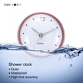 thumbnail image 7 of Waterproof Bathroom Clock Battery Operated Wall Clock with Suction Cup, Blue, 7 of 7