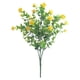 thumbnail image 3 of 1 Ramo de Flores Artificiales para Exteriores, Arbustos Verdes, Decoración de Porche de Jardín, Amarillo, 3 of 5