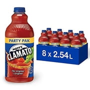 Mott's Clamato The Original Caesar Cocktail Mix - 2.54L / 86 fl oz (Pack of 8, Imported from Canada)