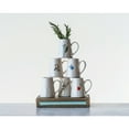 thumbnail image 3 of Creative Co-Op White Stoneware Creamer with Hand-Painted & Embossed Birds (Set of 6 Designs), 3 of 7