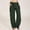 Green, variant on Women's Casual Wide Leg Pants Wide Leg Palazzo Pants Adjustable Tie Knot Elastic Waist Pants Beach Trousers with Pockets(Orange,L)