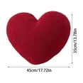 thumbnail image 2 of On Sale!Decorative Heart-Shaped Throw Pillow with Insert, Soft Plush Heart Cushion for Sofa, Bed, and Home Decor, 2 of 6