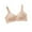 Gold, variant on LLYwey Workout Sports Bras for Women Clearance Elderly Women Underwear Without Underwire Cotton Breathable Bra Plus Size Wireless Bra Women Size Polyester Soft Cup Bra Style LW-281 Beige XXL