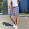 thumbnail image 6 of Sikiie Anchors Mens Pajama Shorts, Lightweight Lounge Pant with Pockets Soft Sleep Pj Shorts for Men4X-Large, 6 of 6