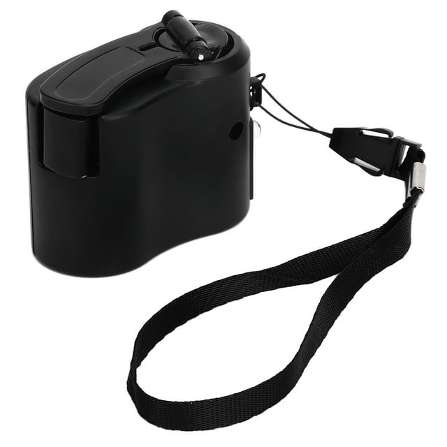 Ecomeon Chargeur USB Portable à Main, Lumière DEL Rouge Chargeur de Téléphone à Manivelle USB pour la Randonnée pour le Camping
