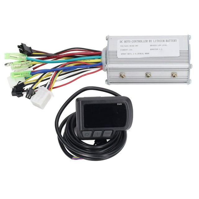 15A 36V 48V Brushless Motor Controller Kit with EN06 LCD Display USB Interface Electric Bike Control Panel for 250W 350W Motors