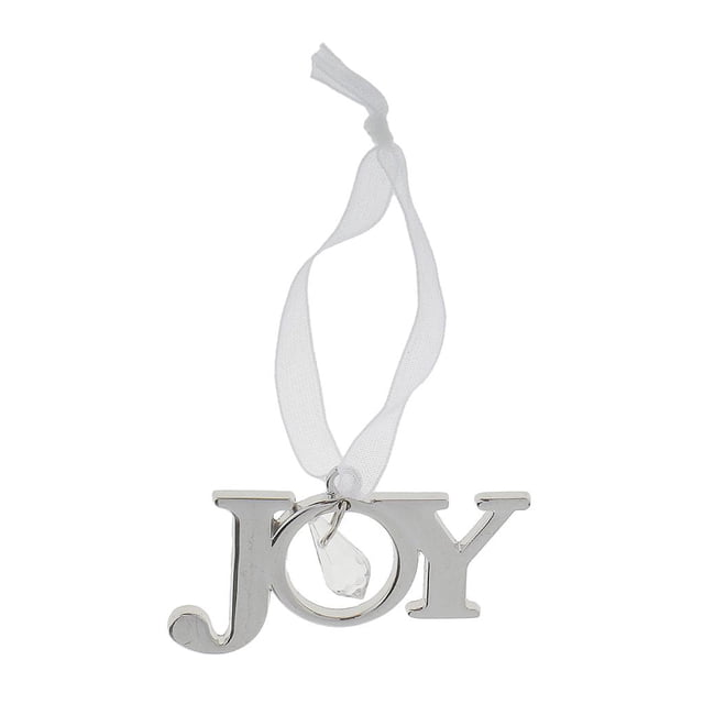 Navidad Aleación Adorno de árbol de Navidad-Paz / Esperanza Amor / Fe / Letras de Noel - Plata Yotijar Decoración de la Navidad
