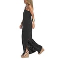 thumbnail image 4 of xiaxaixu Robe Débardeur à une Épaule pour Femmes Couleur Unie Sans Manches Robe de Soirée Fendue pour Cocktail Plage Club Été Mode Urbaine, 4 of 6