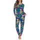 thumbnail image 1 of Conjunto de Pijama informal para mujer, ropa de dormir de dos piezas, jersey de manga larga, estampado a pedido, regalos de navidad, 1 of 4