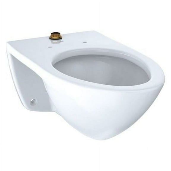 TOTO CT708UG#01 1.0/1.28/1.6 gpf, Flushometer, Wall Mount, Elongated, Toilet Bowl, Cotton