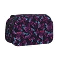 thumbnail image 1 of Disketp Purple Butterfly Estuche de Lápices de Doble Capa con Tapa Abatible y Cremallera, Organizador Escolar para Adolescentes y Adultos, 1 of 7