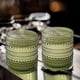 thumbnail image 5 of Juego de 2 vasos para beber de cristal vintage, vasos de vidrio con forma de tachuela de 12 oz, vaso de agua transparente con relieve, para cerveza, cócteles y whisky, 5 of 5